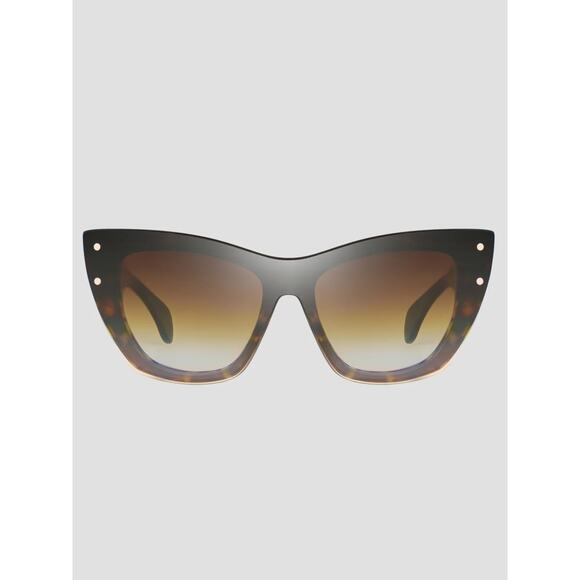 New BUGATTI 48L HAV Designer Brown Gradient Cat-Eye Sunglasses Authentic main image 8